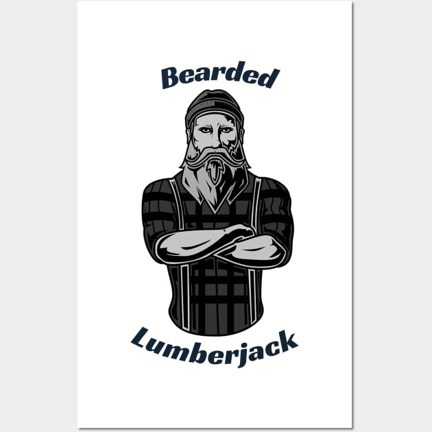 Bearded Lumberjack Wall Art by DesignsbyBryant